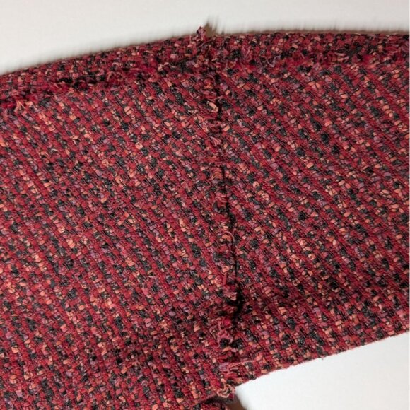 Nic+Zoe Transformative Tweed Jacket Fringe Womens 2X Open Front Cardigan Blazer - Picture 6 of 11